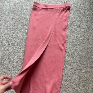 GUESS Blush Ribbed Knit Top